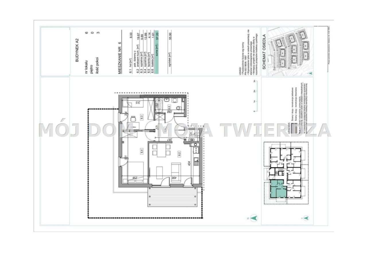 3-pokojowe mieszkanie w ekologicznym osiedlu z pompą ciepła — Zawada-5