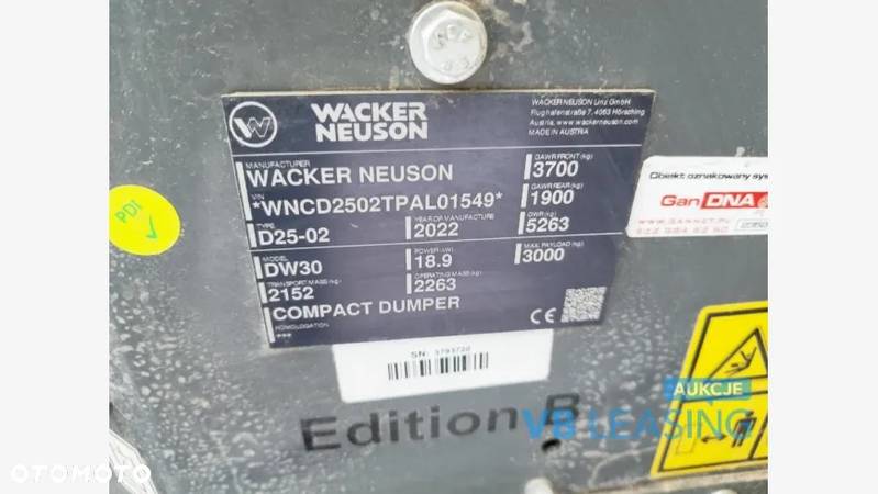 Wacker Neuson Wozidło Wacker NEUSON DW30 - 12