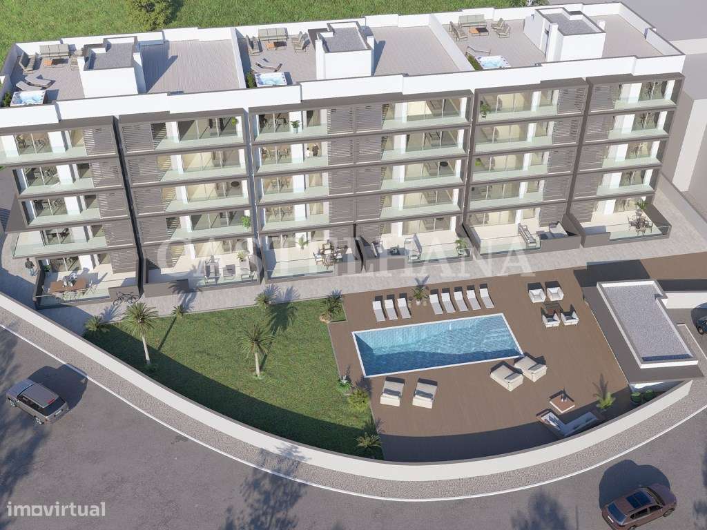 Apartamento T3 com jardim e piscina em novo empreendimento no Algarve - Grande imagem: 2/30