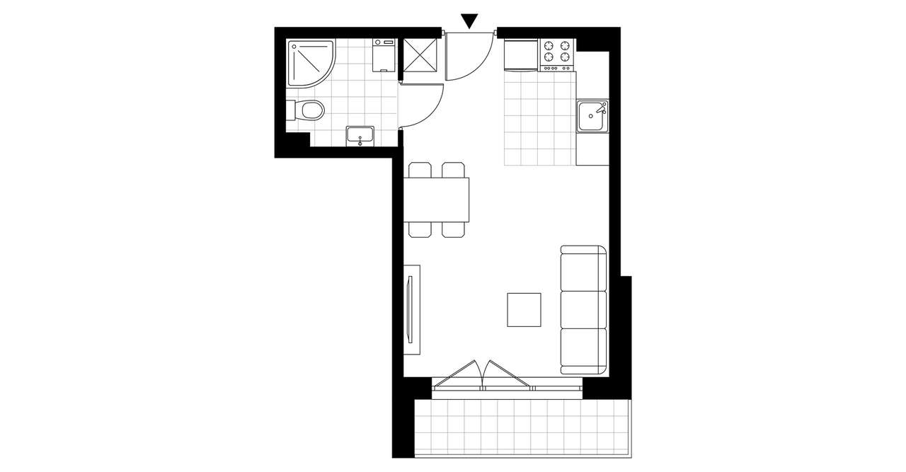Osiedla Dolna Park | mieszkanie 1-pok. | 12.B.I.1 - Pełny obrazek: 4/9