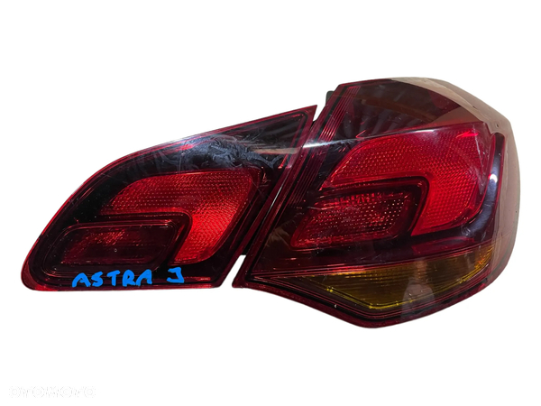 Lampy Lampa Tył Prawa Lewa Ciemne, Dymione OPEL ASTRA J IV 4 HB - KPL, UK, GWARANCJA, WYSYŁKA - 3