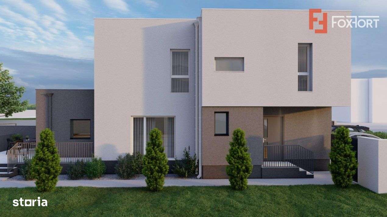 Duplex cu 3 camere si teren de 247 mp de vanzare in localitatea Sacala - Imagine principală: 2/16