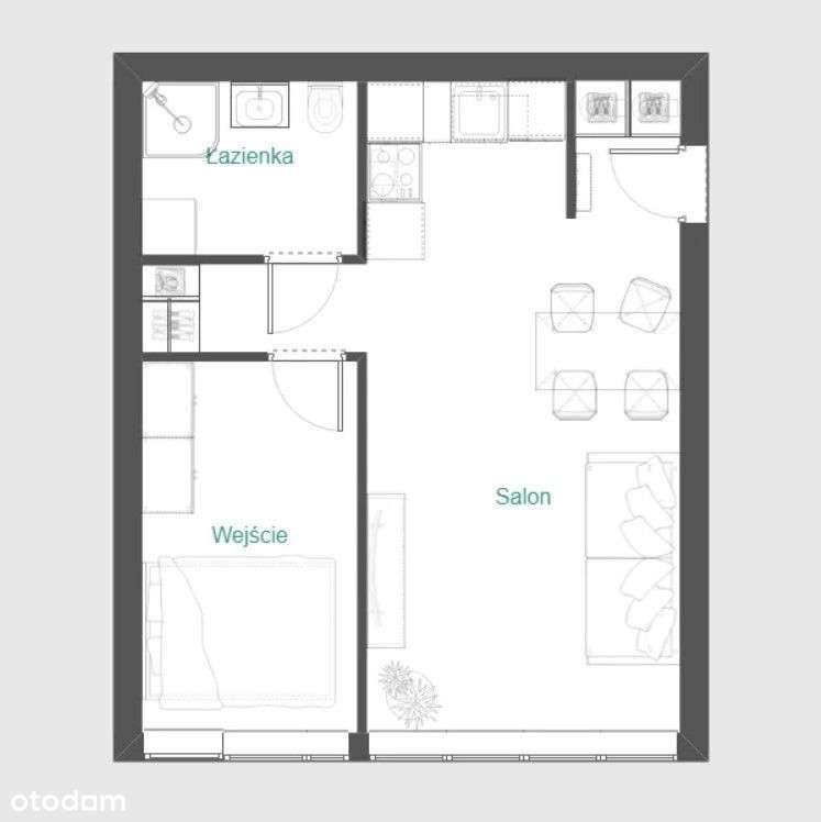 Centrum! 2-pokoje! Osobna kuchnia! Zielińskiego!-10