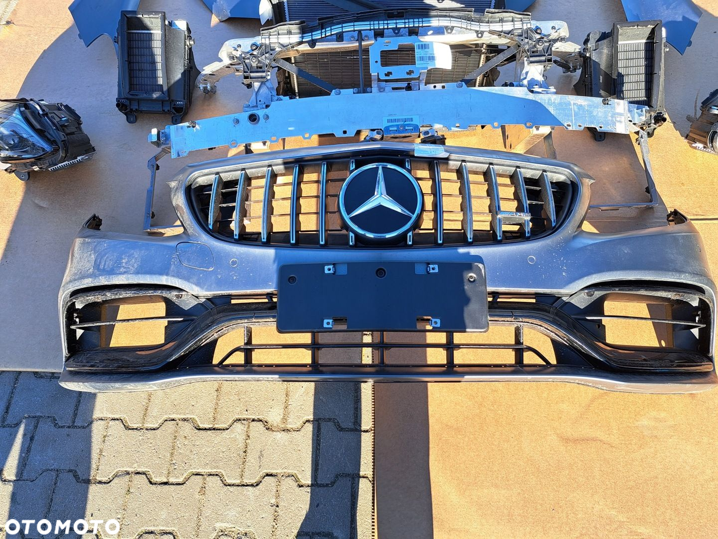 Mercedes 205 lift 63 amg błotnik zderzak lampy maska - 2