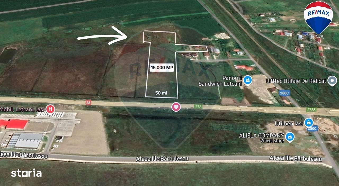 Teren de vanzare 1,5 ha, oportunitate de investiție în Dumesti - IAȘI - Imagine principală: 2/4