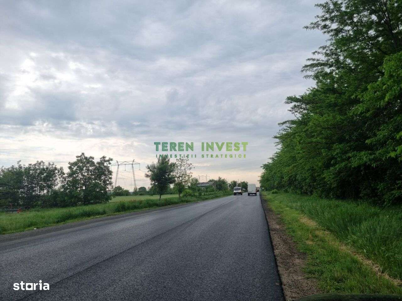 TEREN 5.4 HA PARCELABIL  PUZ APROBAT - DN 4 FRUMUSANI - Imagine principală: 1/4