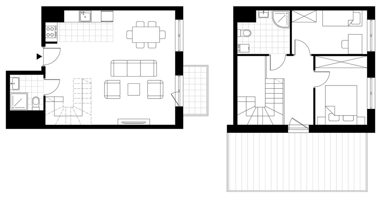 2-pokojowe mieszkanie 70m2 + taras Bez Pośredników - Pełny obrazek: 4/9