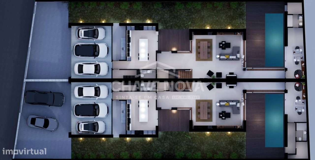 Moradia Geminada Luxo V4 c/ Piscina em Canidelo (Praias) - Grande imagem: 5/6