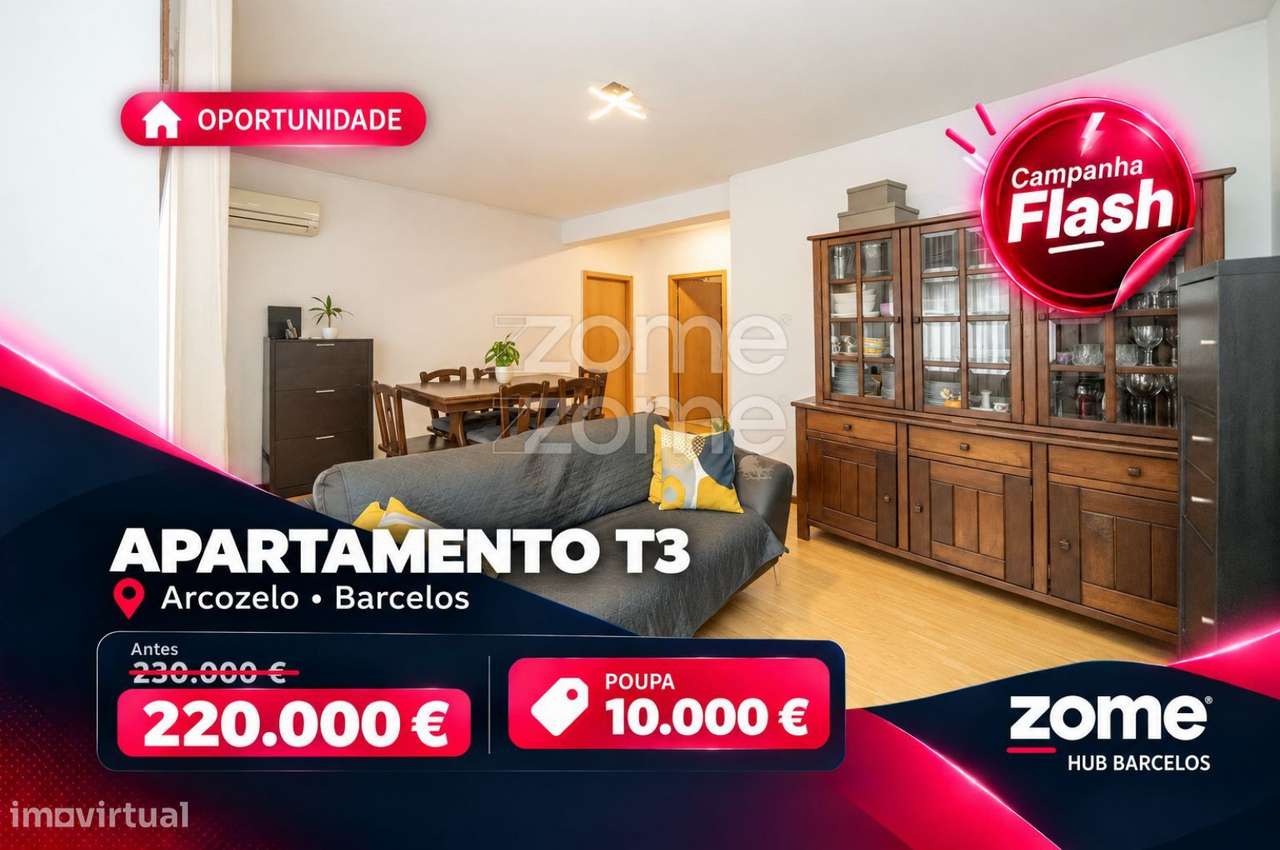 Apartamento T3 Arcozelo-0