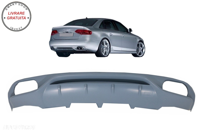 Difuzor Bara Spate Audi A4 B8 Sedan Pre Facelift (2007-2012)- livrare gratuita - 11