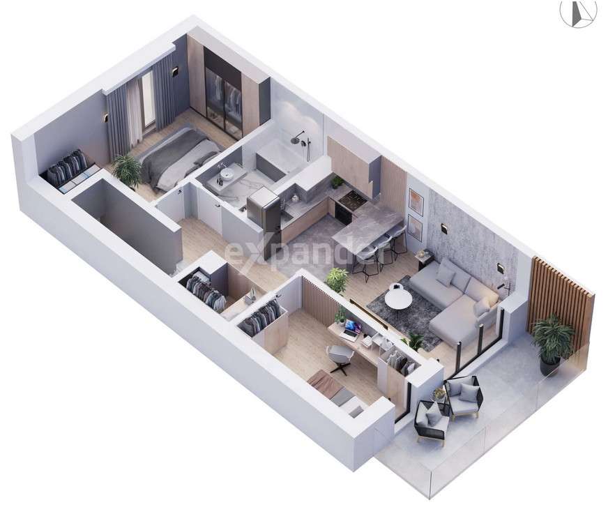 Przy Błękitnej Lagunie/Oferta LUX/3pok 61m2/Balkon - Pełny obrazek: 5/8