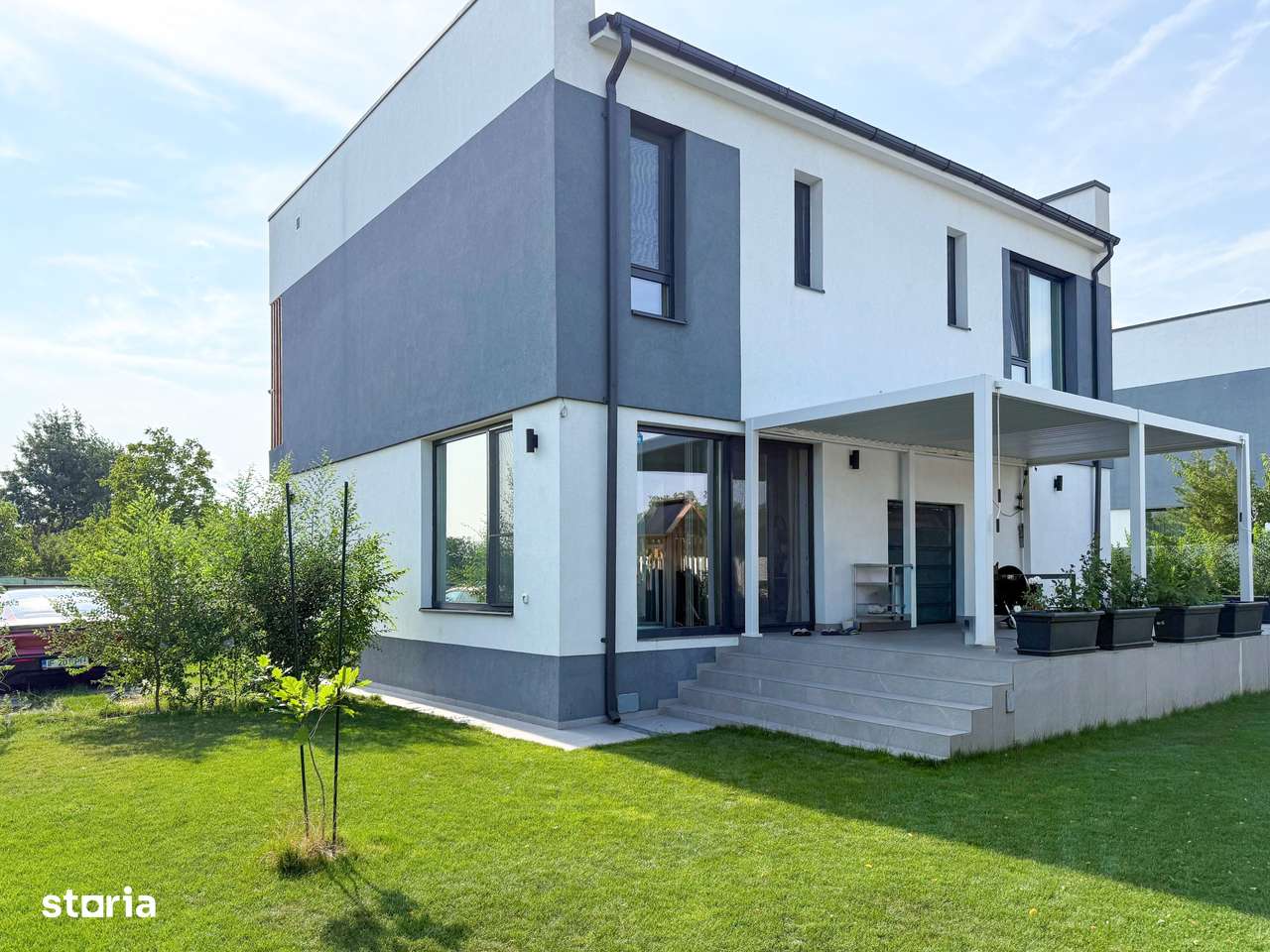 Vilă individuală premium SMART de vânzare. |  Lângă pădure și parc-0