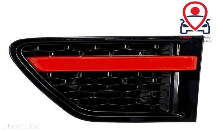 Ansamblu Grila Centrala si Grile Laterale compatibil cu Land Range Rover Sport L320 Facelift (2010- - 3