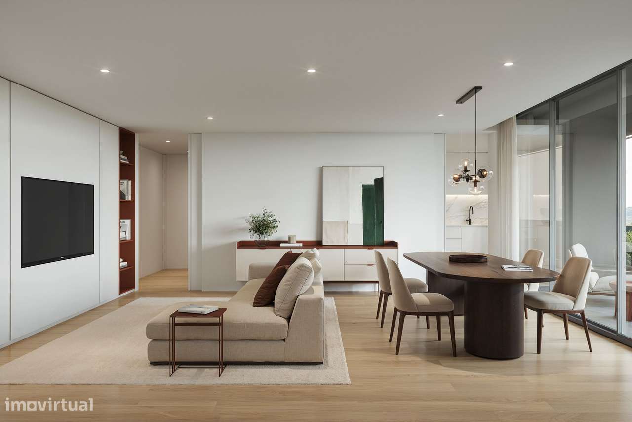 Apartamento T2 | Condomínio c/jardim e piscina | 2Lgs de Garagem-10