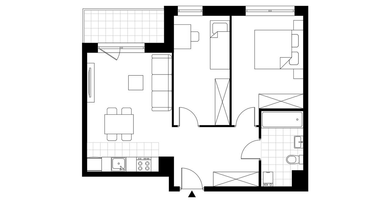 3-pokojowe mieszkanie 52m2 + loggia Bez Prowizji - Pełny obrazek: 3/8