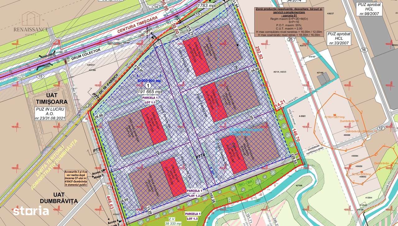 Dumbravita 20 Hectare- PUZ Aprobat | Teren Industrial - Hale Productie - Imagine principală: 4/4
