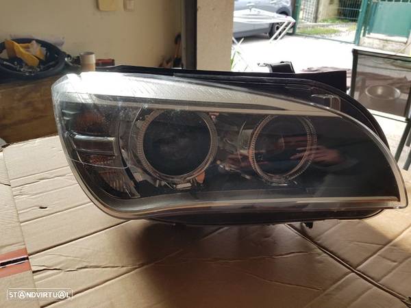 Farol direito bi xenon Led BMW X1 E84 facelift direcional - 1