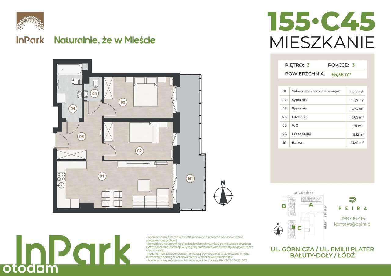InPark | mieszkanie 3-pok. | 155 - Pełny obrazek: 2/7
