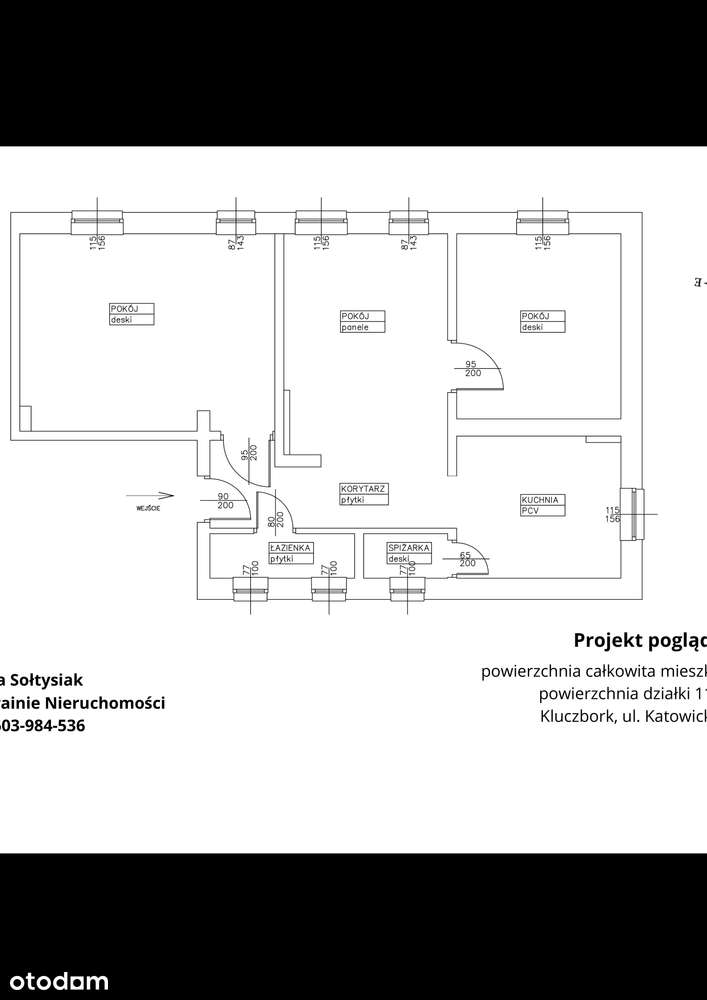 1/2 domu w Kluczborku !!!  duża działka-18