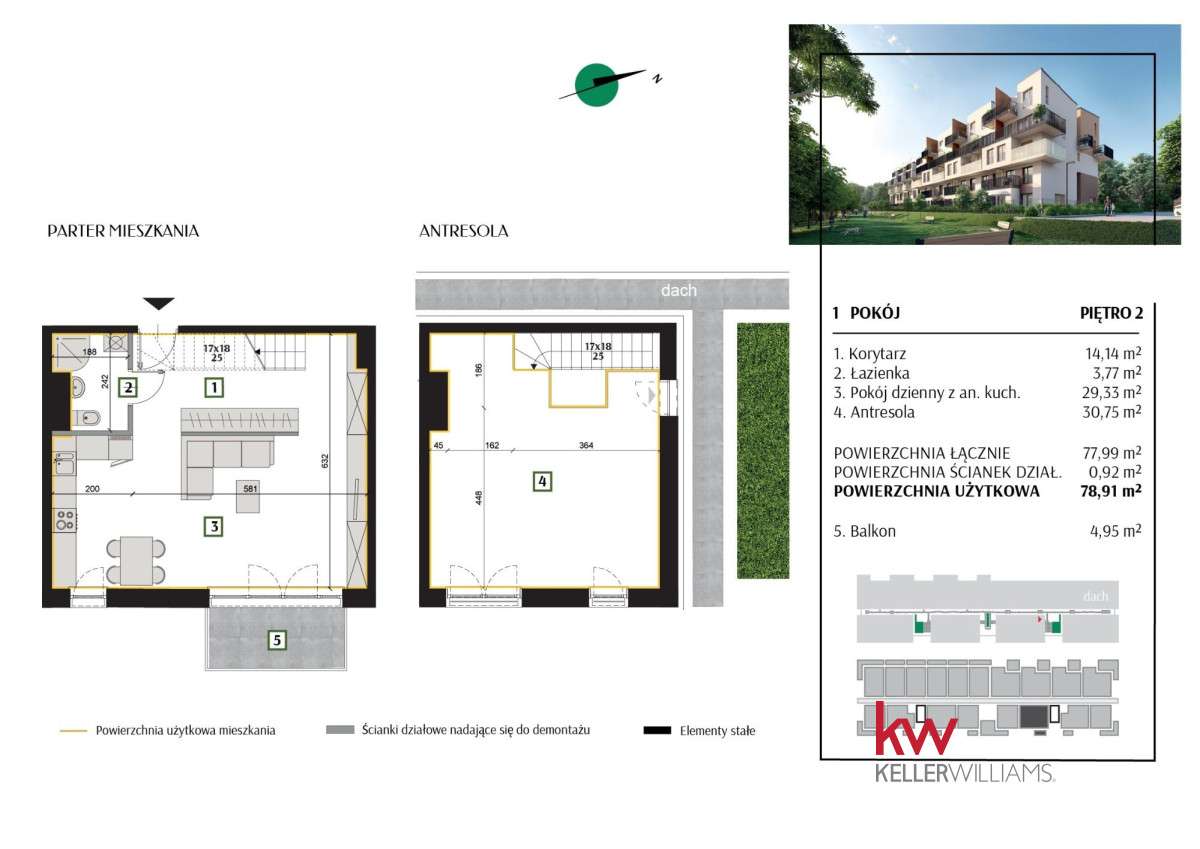 3-pok| Przy parku|0% prowizji | kameralna zabudowa - Pełny obrazek: 3/6