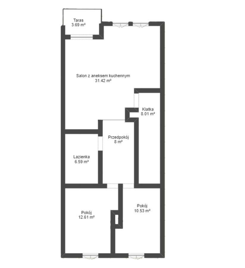 Apartament w zabudowie szeregowej _ Kamionka _ Bezczynszowy _3 pok-8