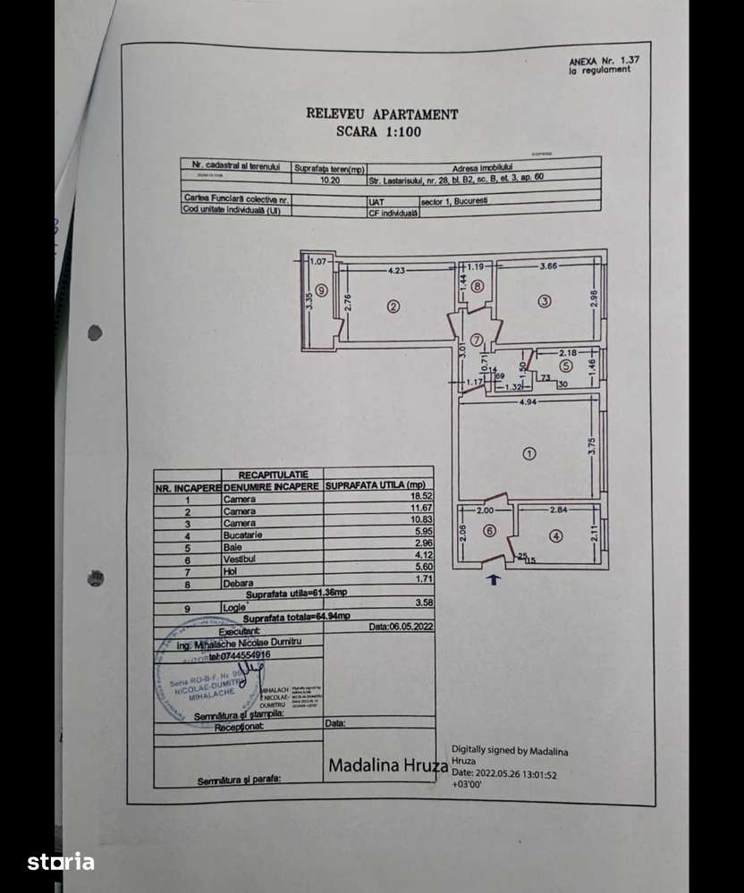 De vanzare apartament 3 camere bucuresti noi damaroaia-1