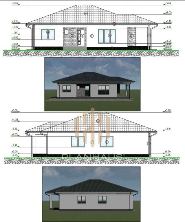 Casă pe parter la roșu zona Castel Transilvania, teren 3,5 ari – p - Imagine principală: 2/4