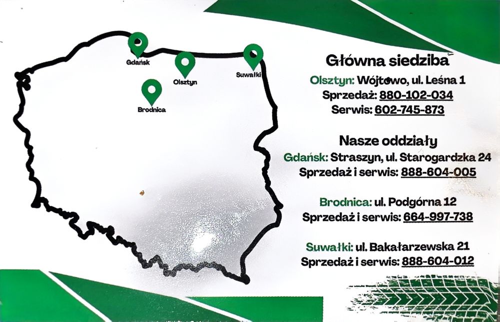 Olsztyn/Brodnica/Gdańsk/Suwałki