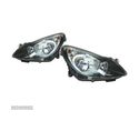 FARÓIS OPTICAS PARA OPEL CORSA D 06- FUNDO CROMADO - 1