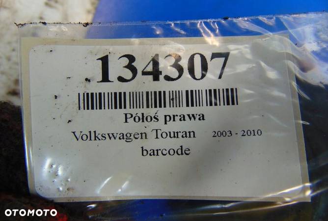 VOLKSWAGEN TOURAN 1.9TDI AUTOMAT PÓŁOŚ PRAWA - 6