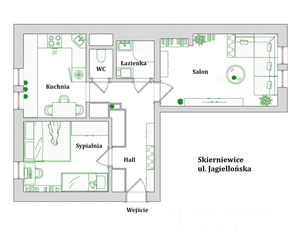 Rezerwacja Mieszkanie 2 pokoje Skierniewice - Pełny obrazek: 5/10