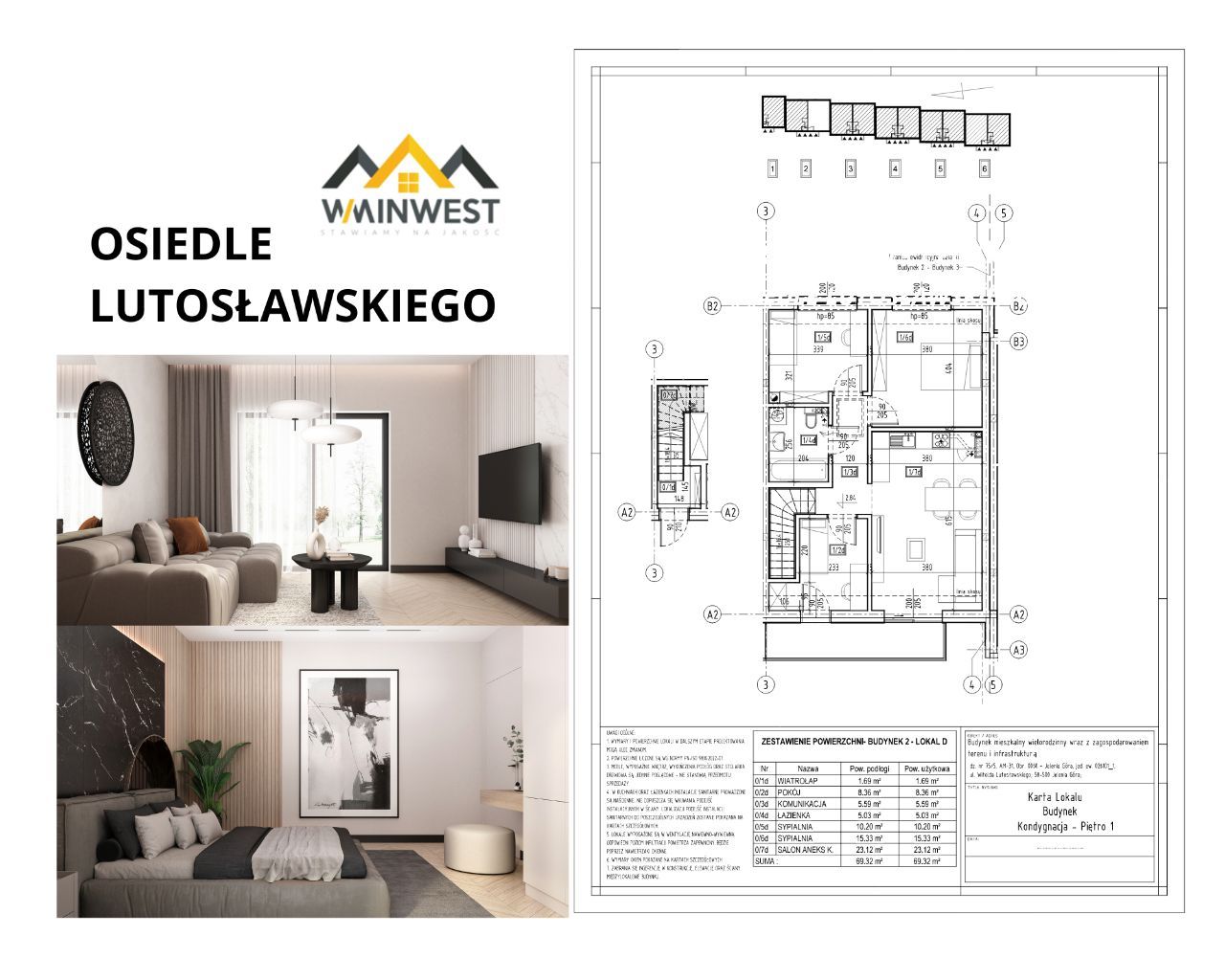 Osiedle Lutosławskiego - 4 pokoje, I piętro