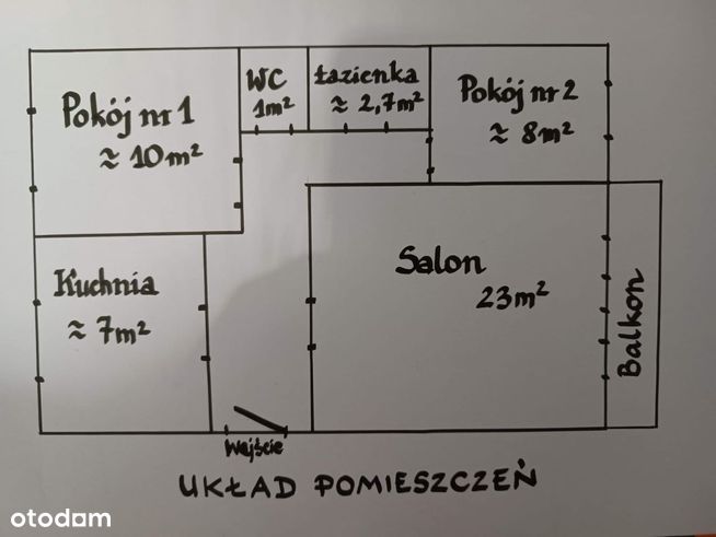 Sprzedam mieszkanie 3 pokoje 2 piętro 340tys zł