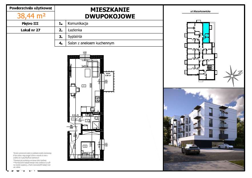 Nowoczesność w Idealnej lokalizacji-Mazańcowicka! - Pełny obrazek: 2/7