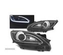 FARÓIS LED TUBE LIGHT PARA MAZDA 3 09-13 BLACK PRETO - 1