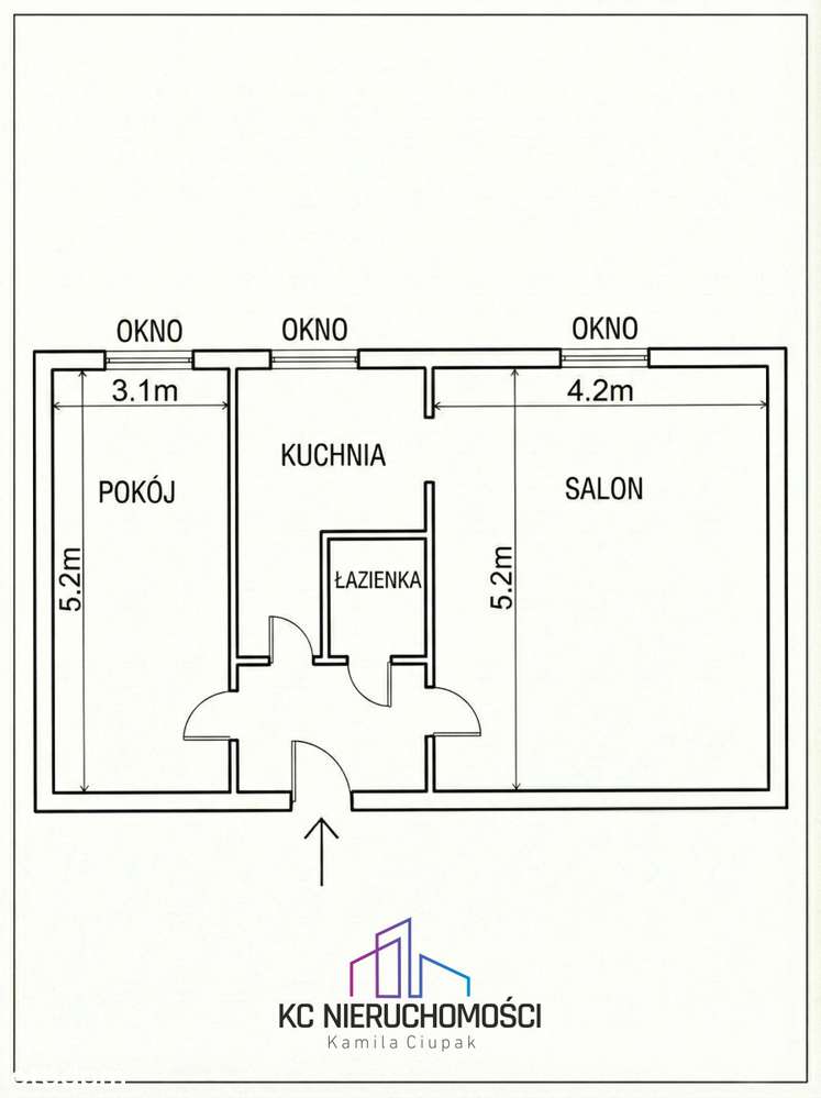 Rynek|2 pokoje | 58 m² | Rozkładowe | ul. Gepperta-11