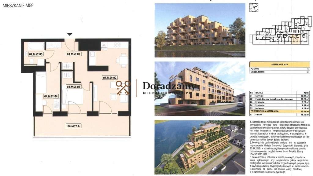 Ostatnie Mieszkanie na 3 piętrze w Wooden House - Pełny obrazek: 2/8