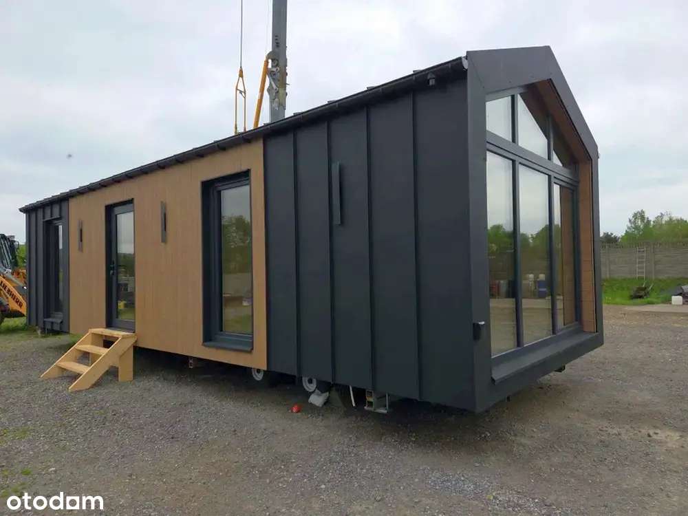 Całoroczny dom modułowy 45 m2 na dużej działce 1200 m2 przy lesie