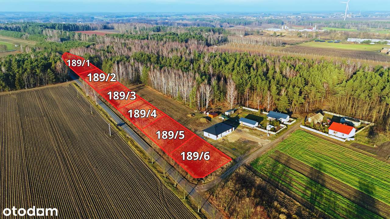 Działki budowlane przy lesie 1343 m2 | media | przy drodze asfaltowej-1