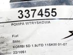 POMPA WTRYSKOWA FIAT STILO Multi Wagon (192_) 2003 - 2008 1.9 JTD 85 kW [115 KM] olej napędowy 2003 - 6