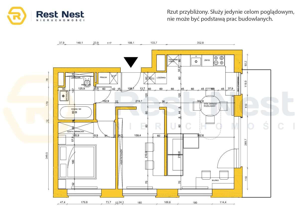 Nowoczesne 3 pokoje przy Metrze Wilanowska-10