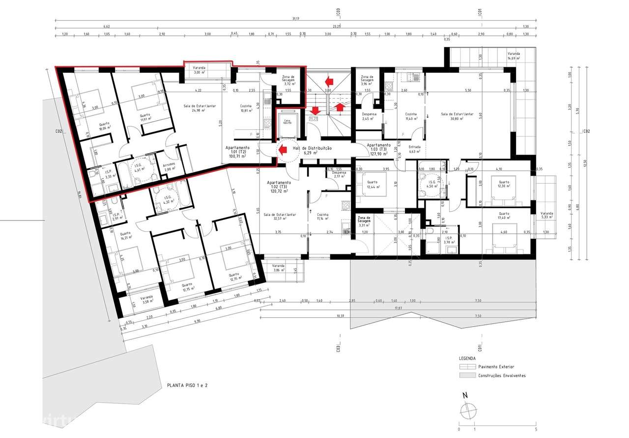 Apartamento T2 e T3 Premium na Zona Histórica de Torres Novas com Parq-38