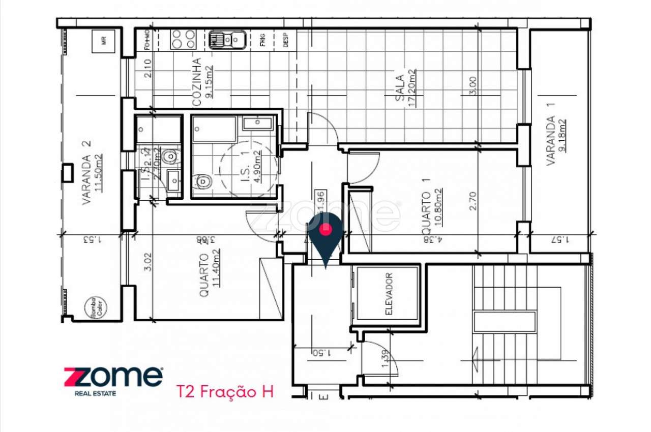 Apartamento T2 | Quinta da Maia | Novo | Garagem | Fração H - Grande imagem: 3/25