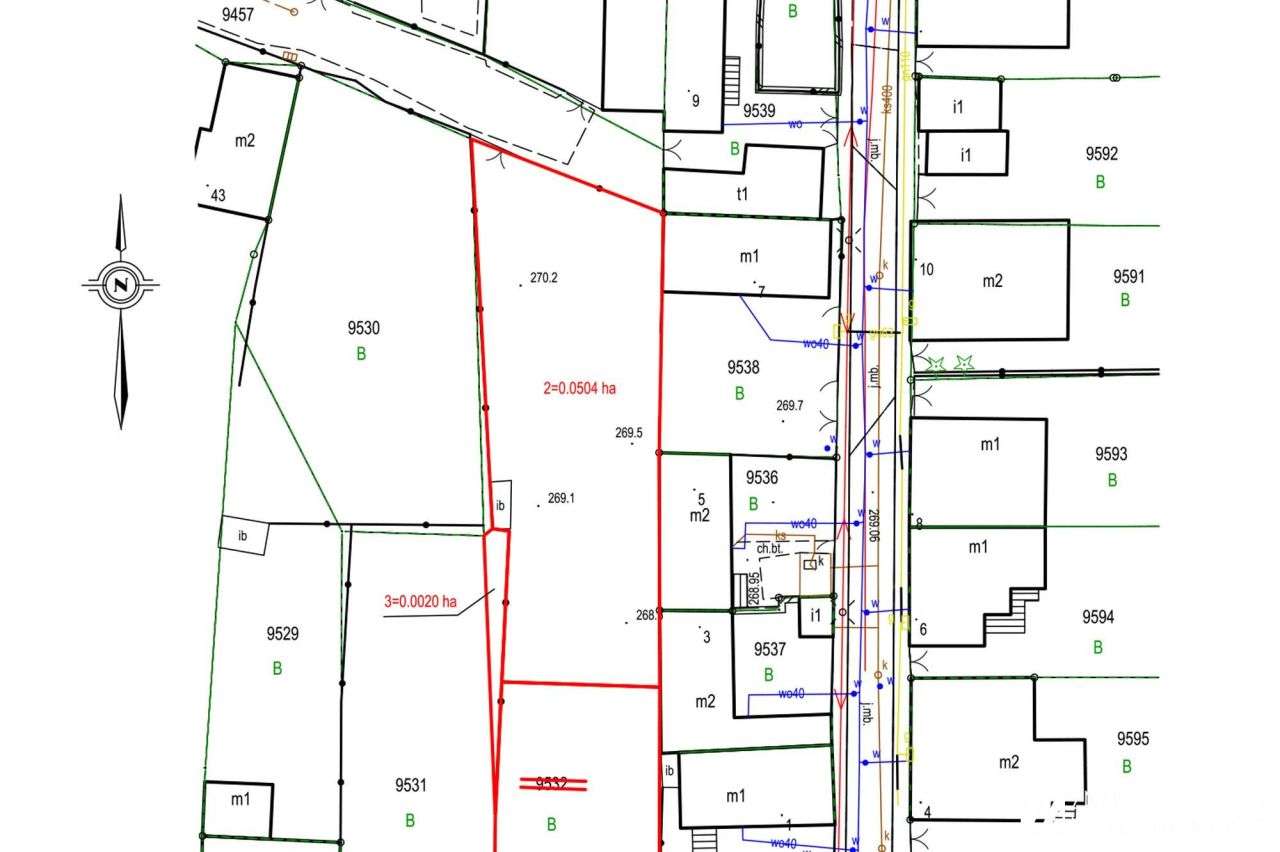 Działka, Mpzp: zabudowa jednorodzinna i usługowa-9