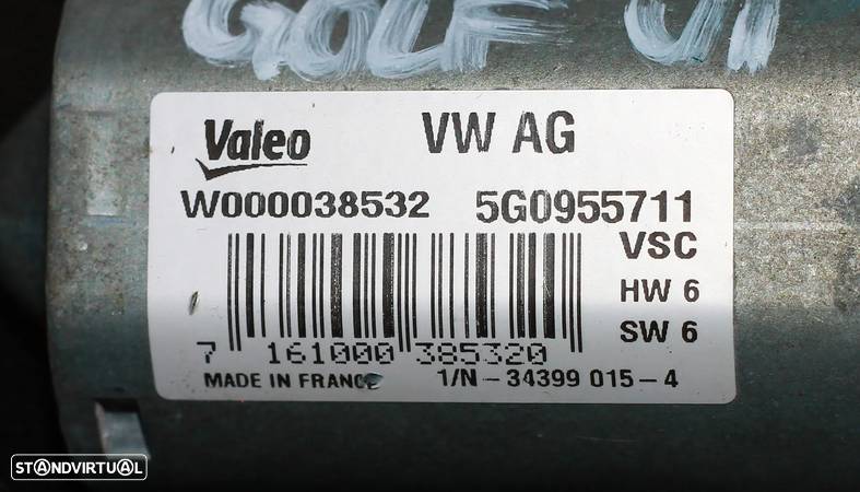 MOTOR LIMPA VIDRO TRASEIRO VW GOLF VII - 4