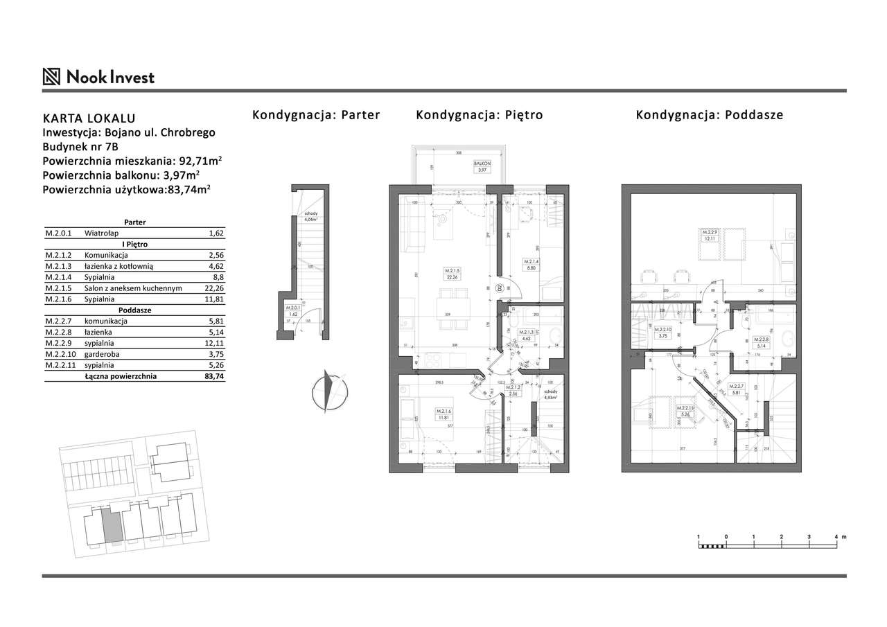 5-pokojowe mieszkanie 92m2 + balkon Bez Prowizji - Pełny obrazek: 2/7