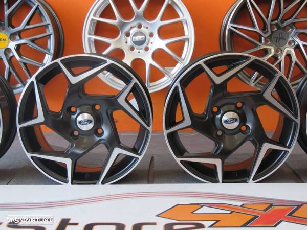 Jantes Look Ford Fiesta ST 15 x 6.5 et 40 4x108 Preto Matte - 3