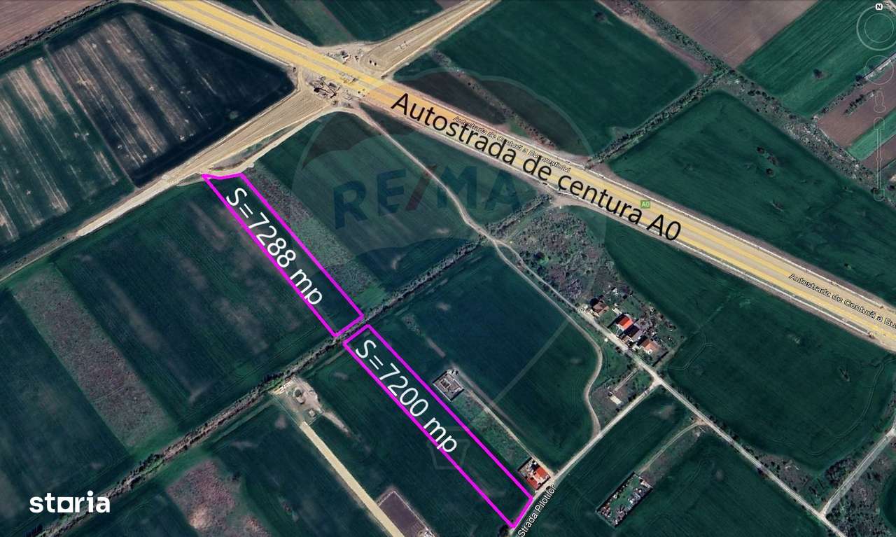 Teren intravilan 7288 mp, Bragadiru - Imagine principală: 2/4