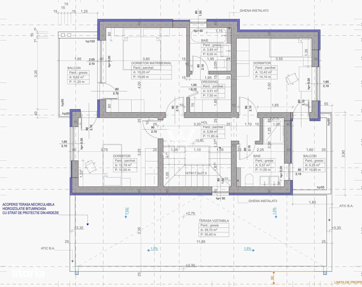 Casa 4 camere, 3 bai,  garaj, teren 550 mp - Imagine principală: 5/8