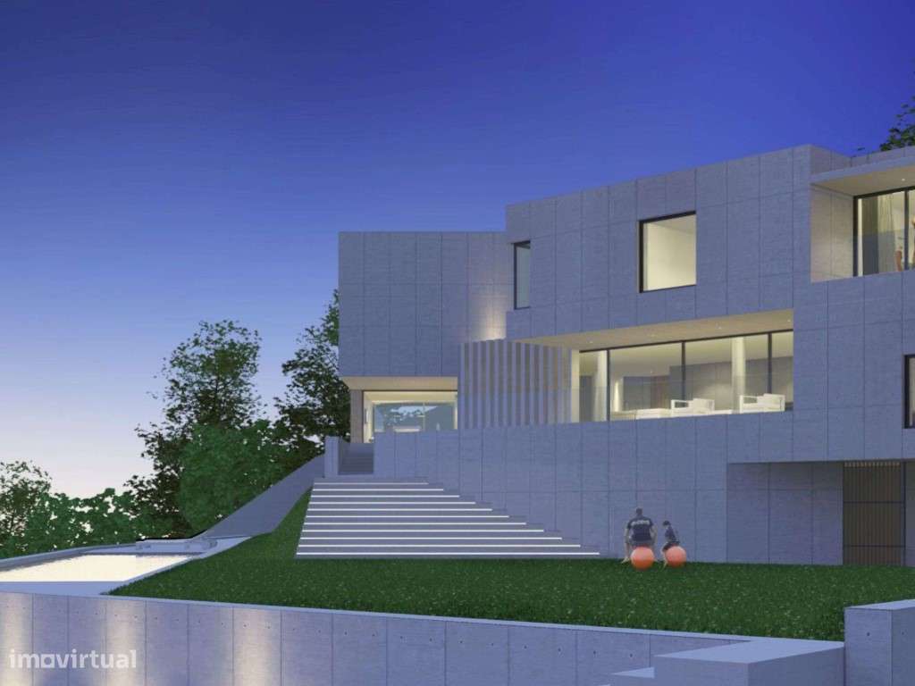 Lote de terreno com 2421,90 m2 e vista para o vale do Jamor em Queijas - Grande imagem: 4/20